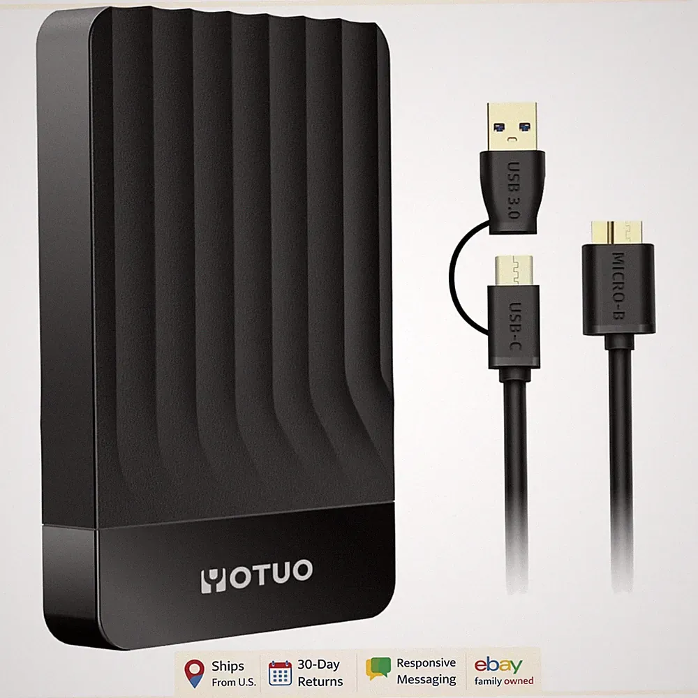 500GB Portable External Hard Drive, USB 3.0 for PC, Mac, and Gaming Consoles