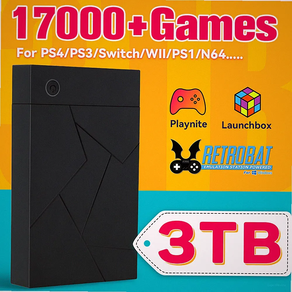 Hard Drive With 17000 Retro/PC Games