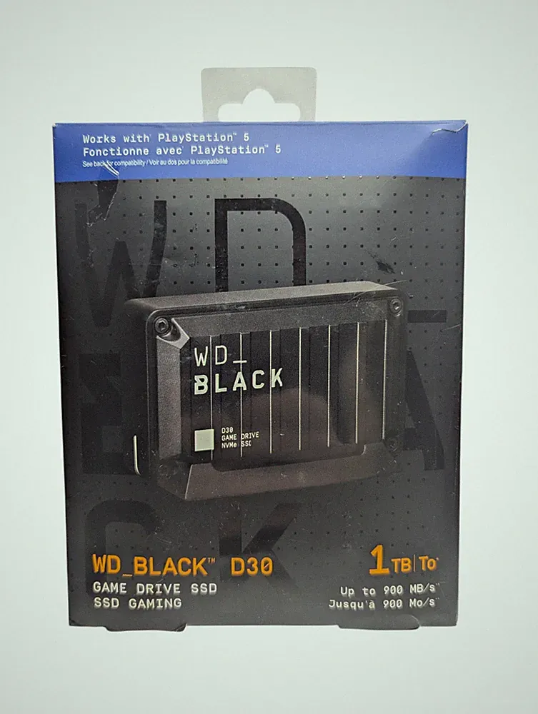 WD_BLACK D30 1TB Game Drive SSD Portable USB-C 900MB/s WDBATL0010BBK